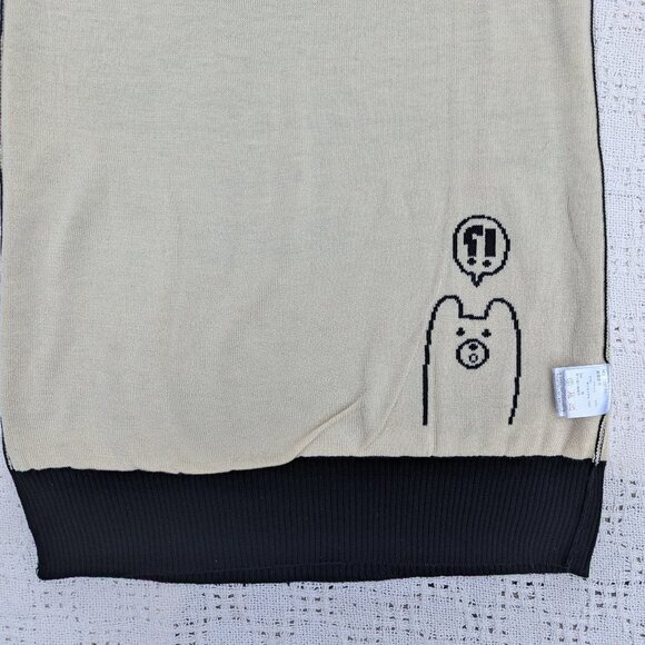 RIVET & SURGE Sweater Dress Cat and Bears Size M Japanese Brand - Picture 7 of 7